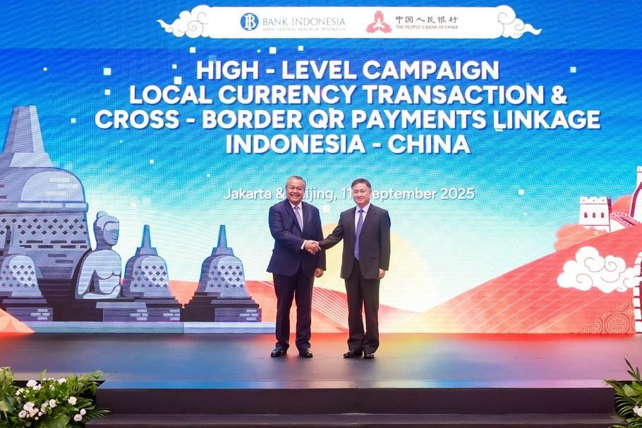 Pertemuan Gubernur Bank Indonesia Perry Warjiyo dan Gubernur People's Bank of China (PBoC) Pan Gongsheng di Beijing hari ini (11/09).