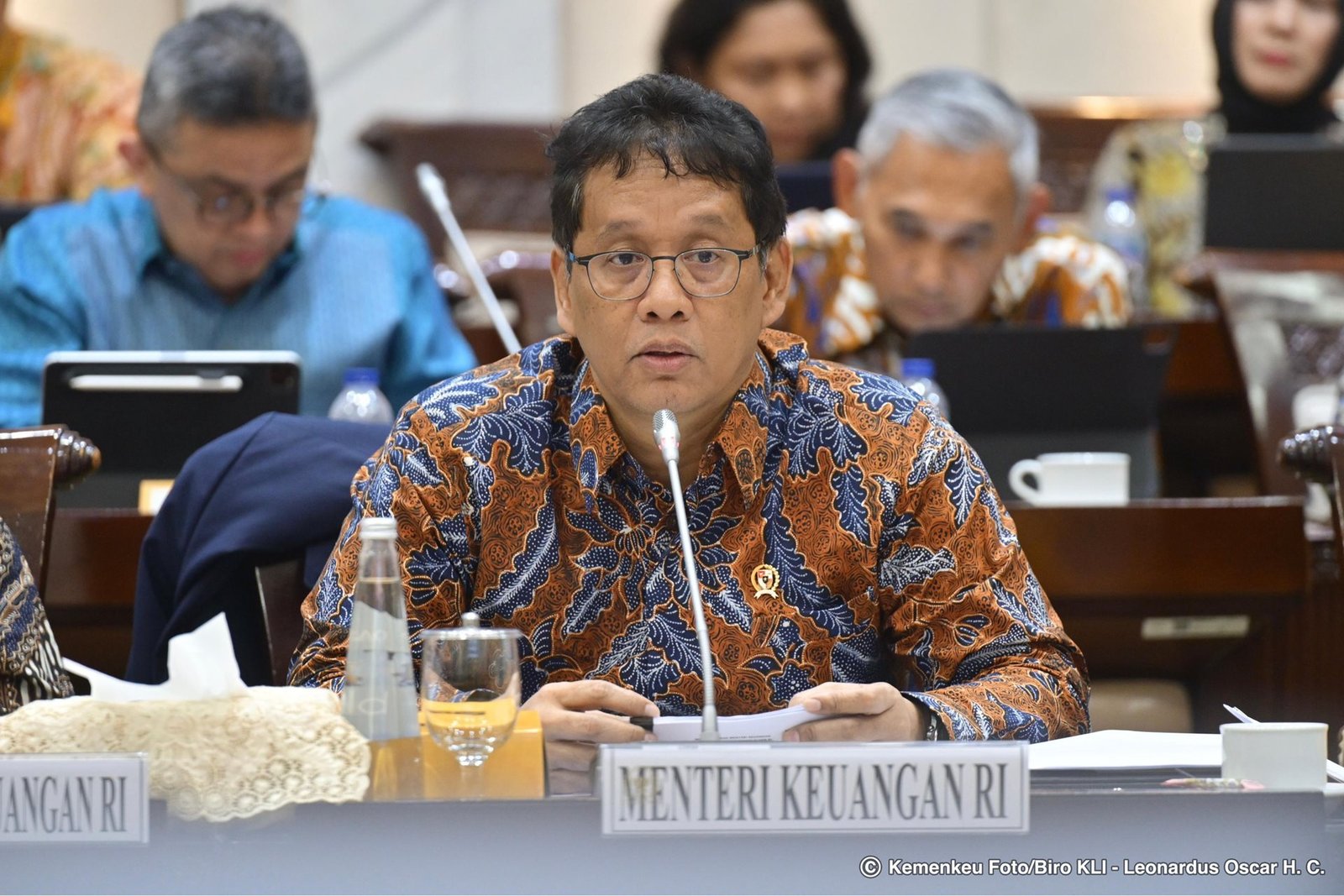 Menteri Keuangan (Menkeu) Purbaya Yudhi Sadewa bersama jajaran Wakil Menteri Keuangan memaparkan Rencana Kerja dan Anggaran (RKA) Tahun 2026 dalam Rapat Kerja dengan Komisi XI DPR RI di Kompleks Parlemen, pada Rabu (10/9).