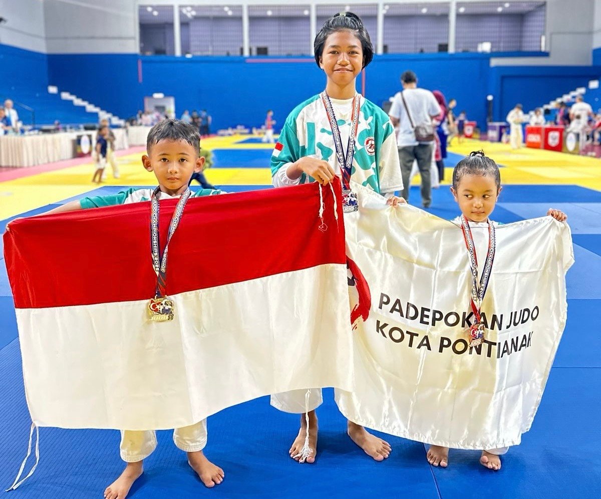 Tiga atlet cilik asal Pontianak peraih medali di Johor International Judo Championship 2025