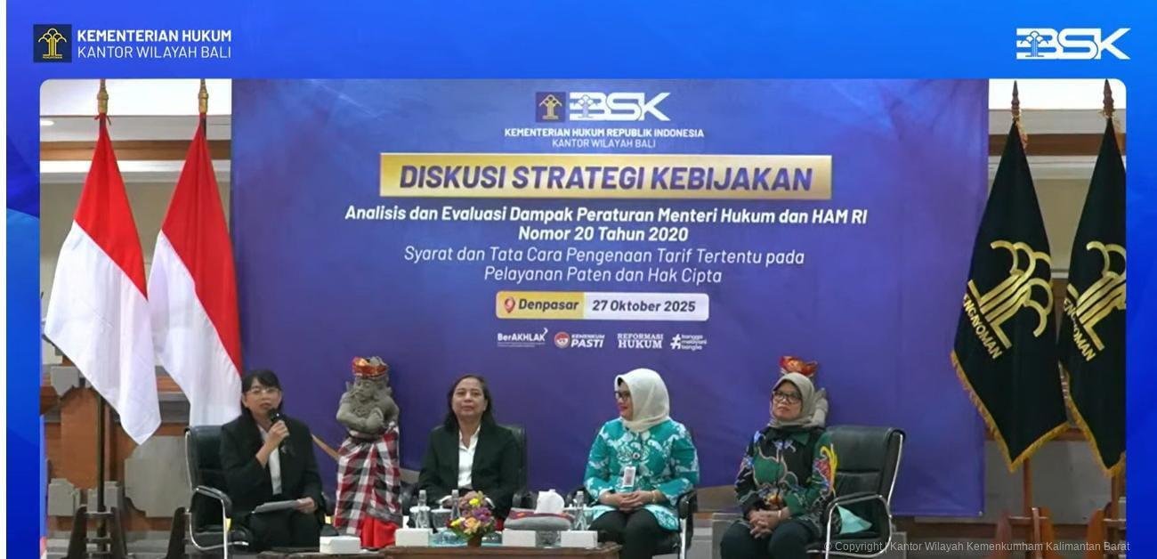 Kanwil Kemenkum Kalbar saat ikuti diskusi. Foto: Kemenkum Kalbar