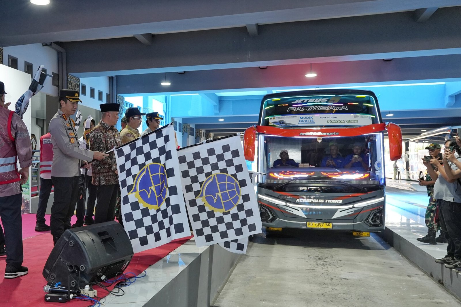 Kementerian Perhubungan kembali menghadirkan program mudik gratis pada masa libur Natal 2025 dan Tahun Baru 2026 (Nataru). (Foto: Kemenhub)