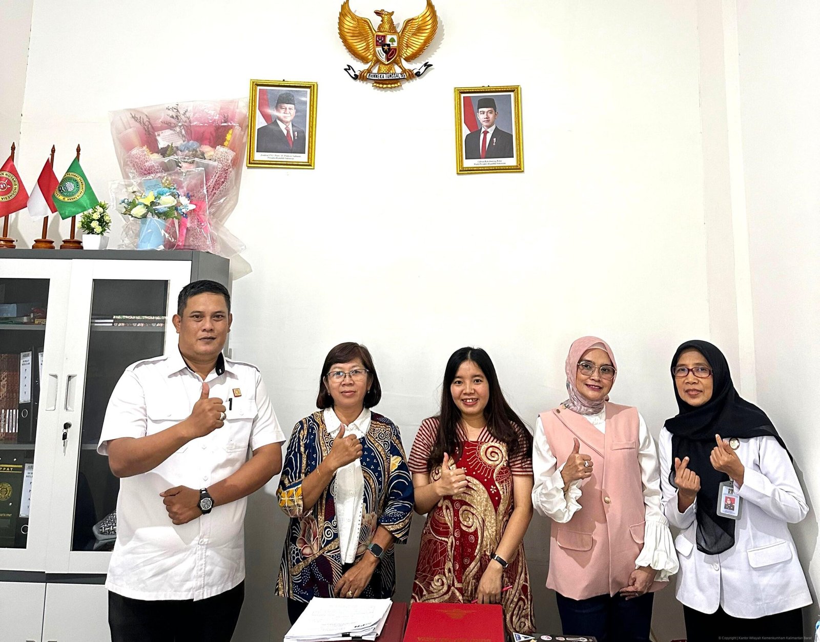Tim Kanwil Kemenkum Kalbar bersama MPD Kubu Raya