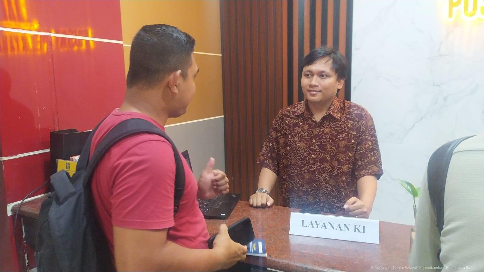 Pelayanan pencatatan Kekayaan Intelektual di Kanwil Kemenkum Kalbar