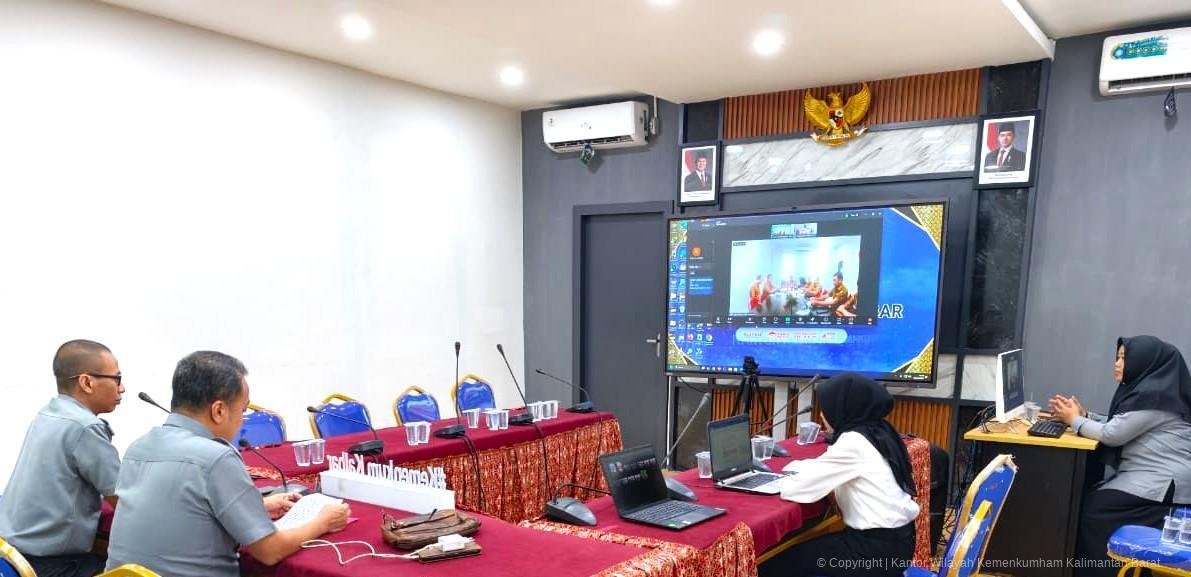 Pemkab Melawi saat koordinasi dengan Kemenkum Kalbar