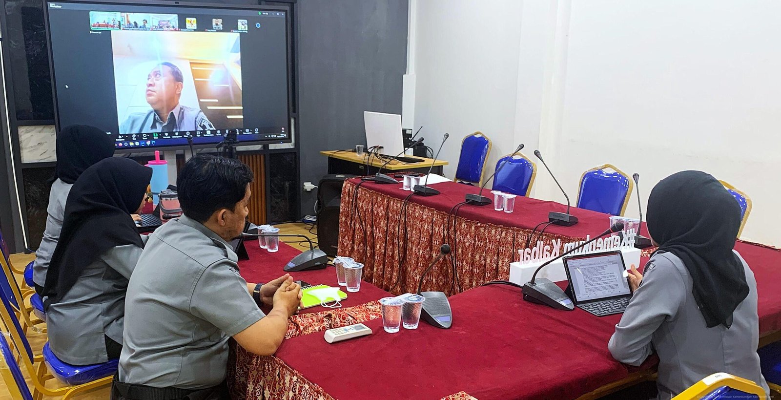 Pemkab Sekadau saat koordinasi dengan Kemenkum Kalbar
