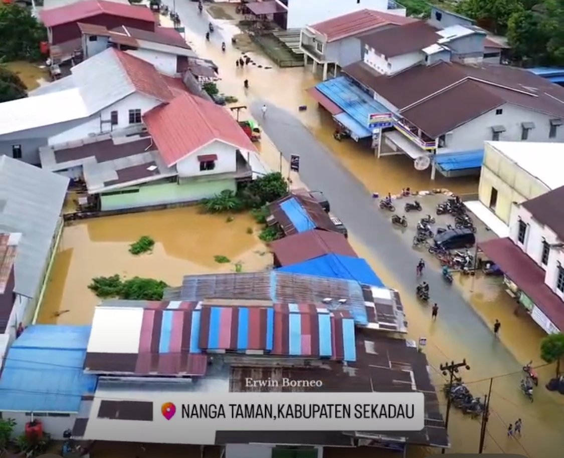 Banjir di Sekadau. Foto Dok. BPBD Kalbar