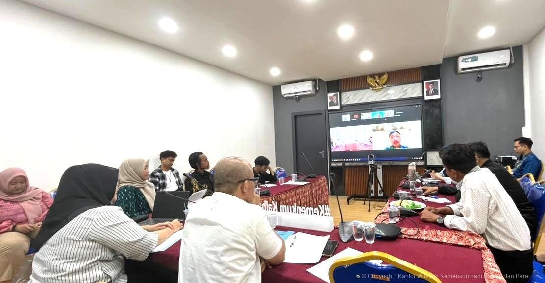 Paralegal saat koordinasi dengan Kemenkum Kalbar