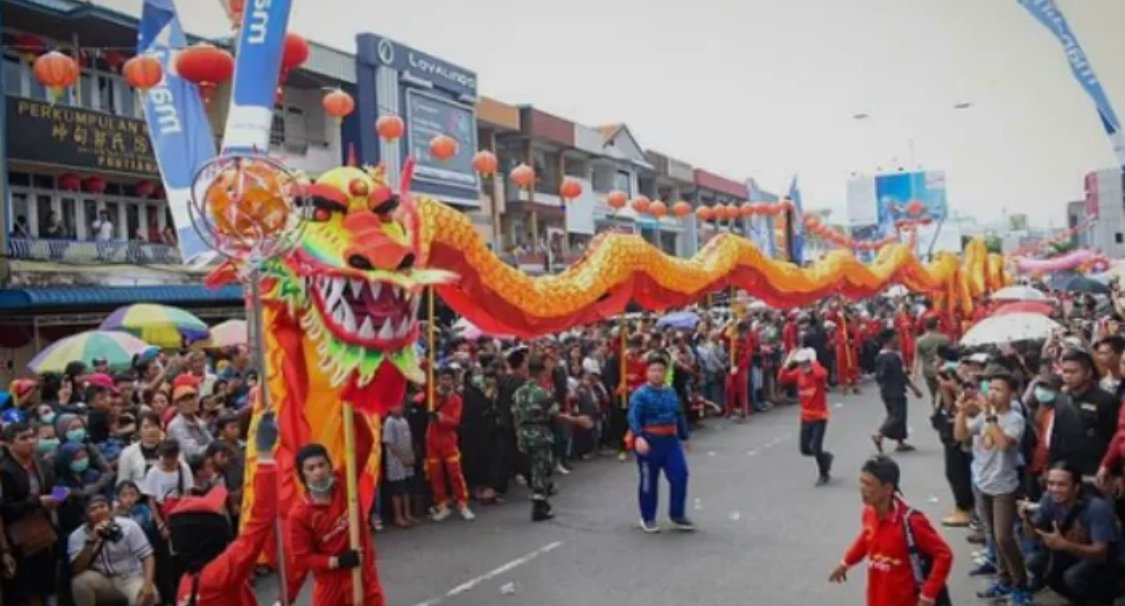 Karnaval naga saat perayaan Cap Go Meh 2024 yang lalu. Foto: Dok. Istimewa