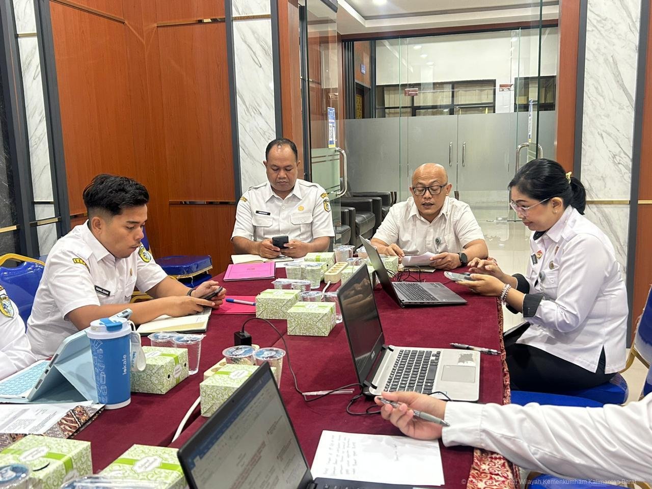 Koordinasi Pemkab Sintang dan Kanwil Kemenkum Kalbar