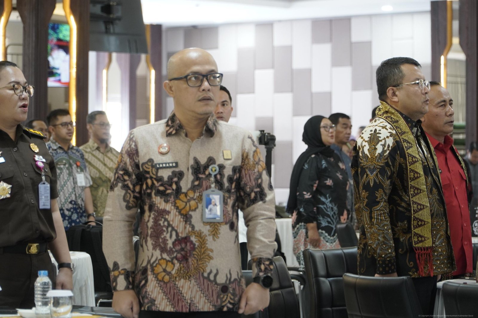 Kadiv P3H Kemenkum Kalbar saat ikuti deklarasi