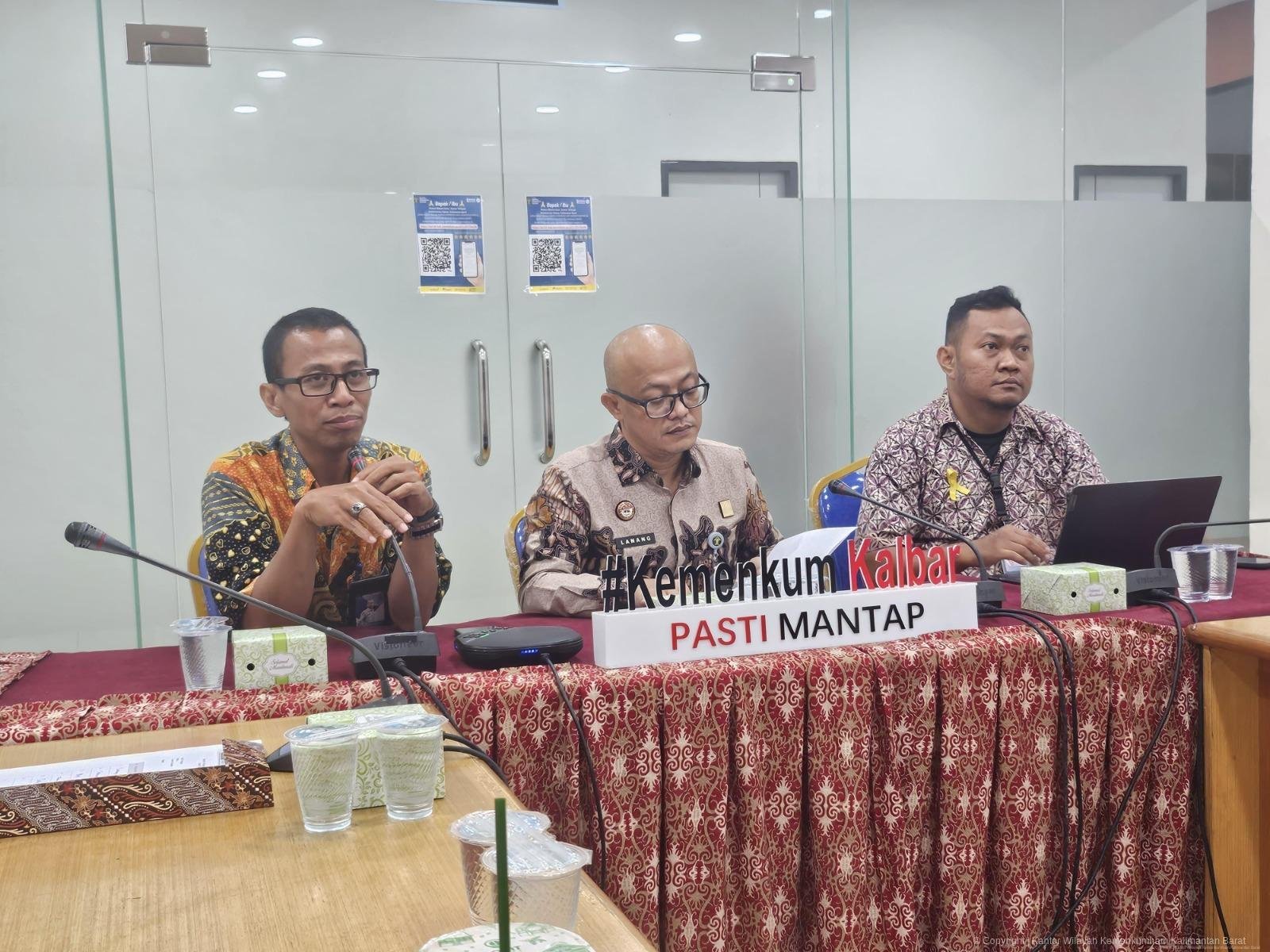 Pemkab Melwi saat koordinasi dengan Kemenkum Kalbar