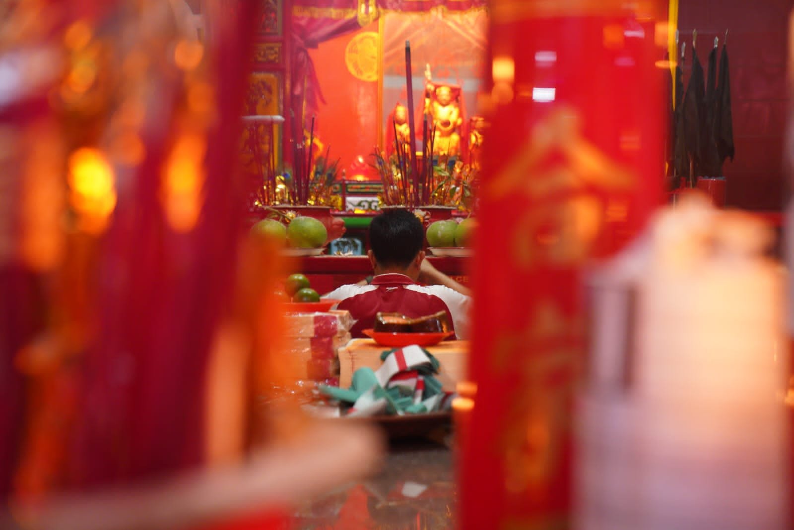 Perayaan Imlek di salah satu kelenteng di Kota Pontianak. Foto: Dok. Prokopim Pemkot Pontianak