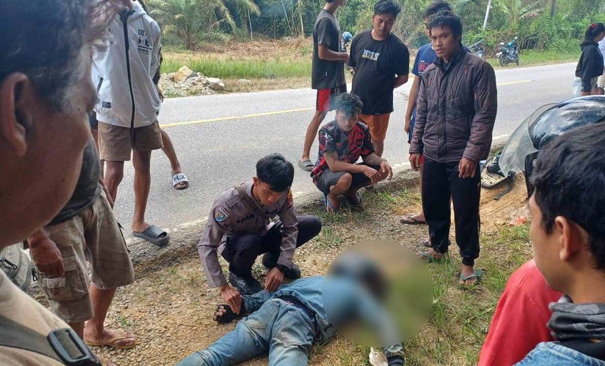 Korban kecelakaan tunggal di Sanggau. Foto: Dok. Polres Sanggau