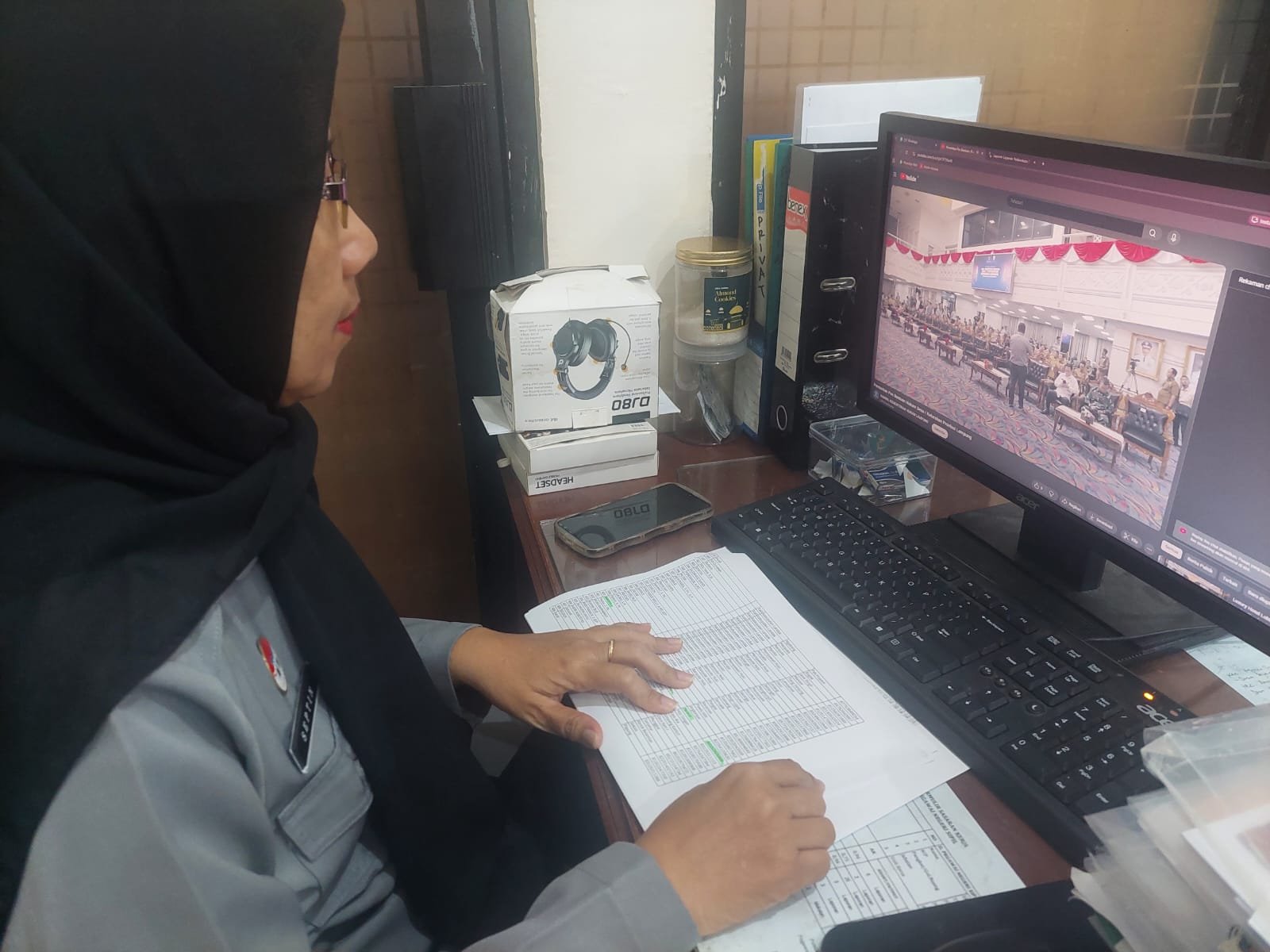 Kemenkum Kalbar saat ikuti peresmian Posbankum Lampung