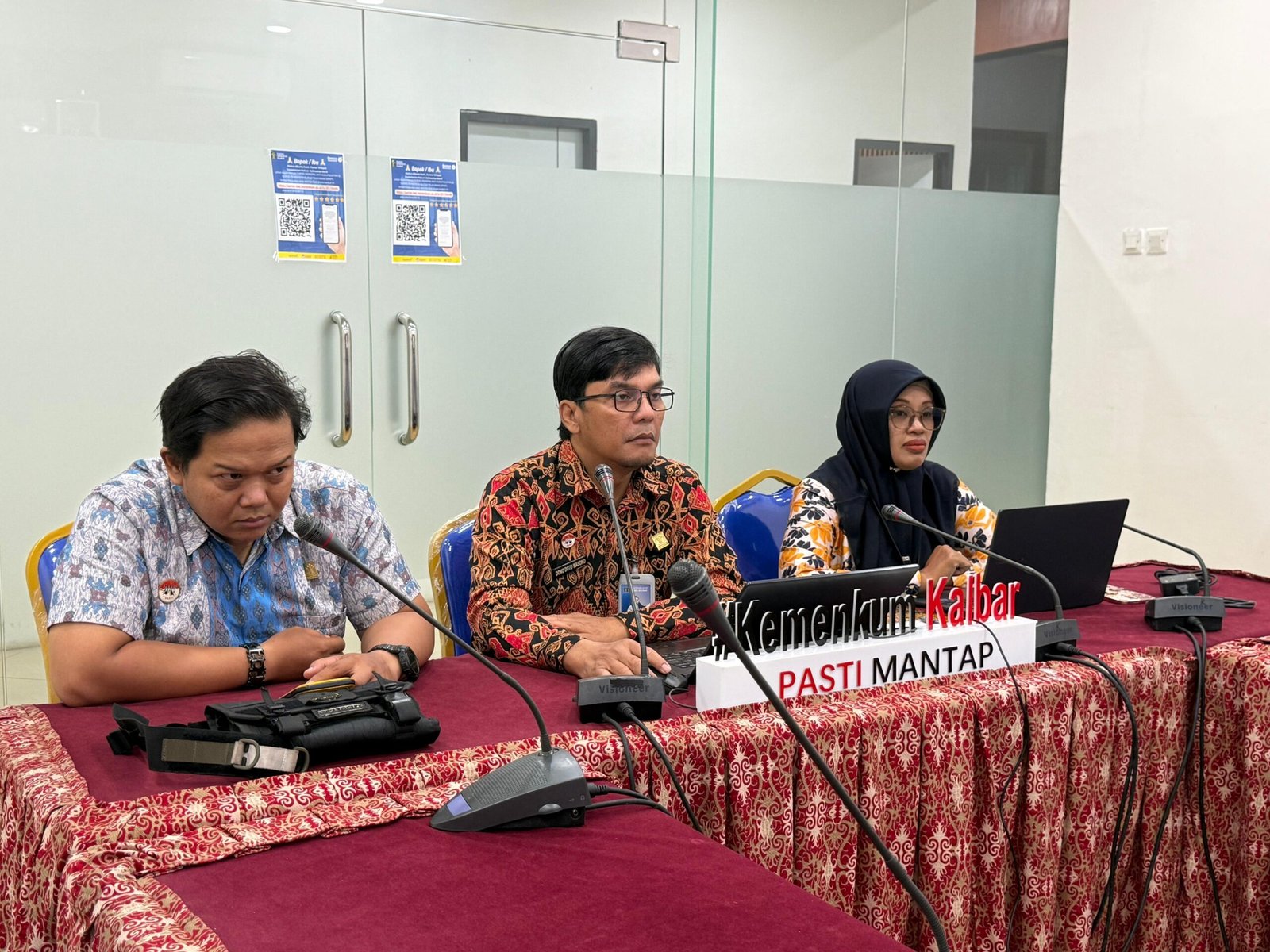 Pemkab Sanggau saat koordinasi dengan Kemenkum Kalbar