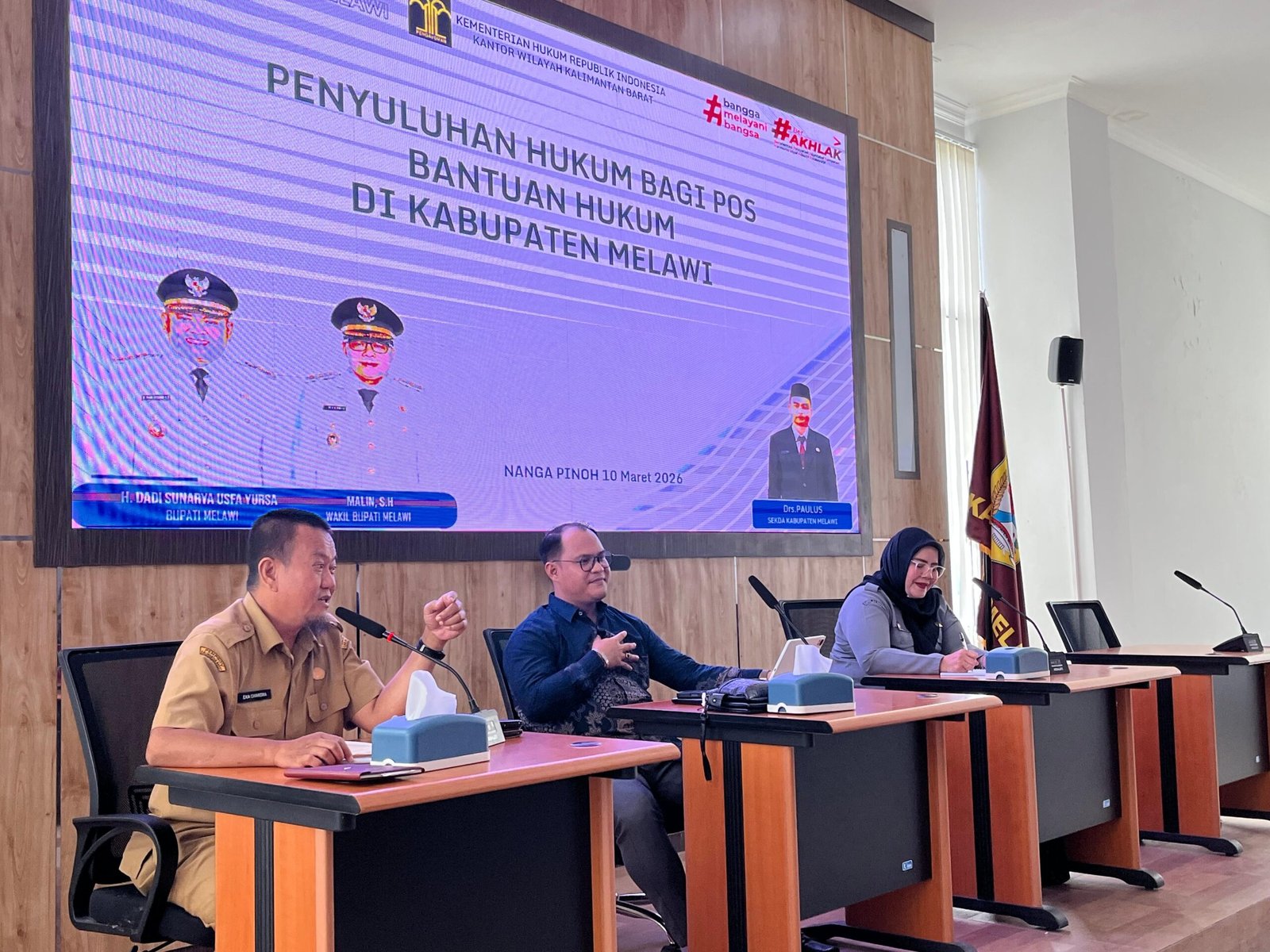 Sosialisasi LBH di Posbankum Melawi