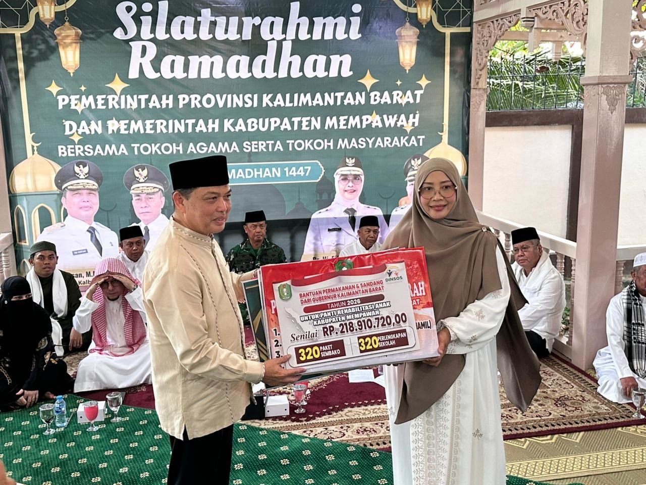 Pemerintah Provinsi Kalimantan Barat menggelar Safari Ramadan 1447 H di Kabupaten Mempawah. Safari yang dipimpin langsung Gubernur Kalbar Ria Norsan itu berlangsung di Rumah Dinas Bupati Mempawah di Jalan Raden Sujarwo, Mempawah, Sabtu (28/2) sore.