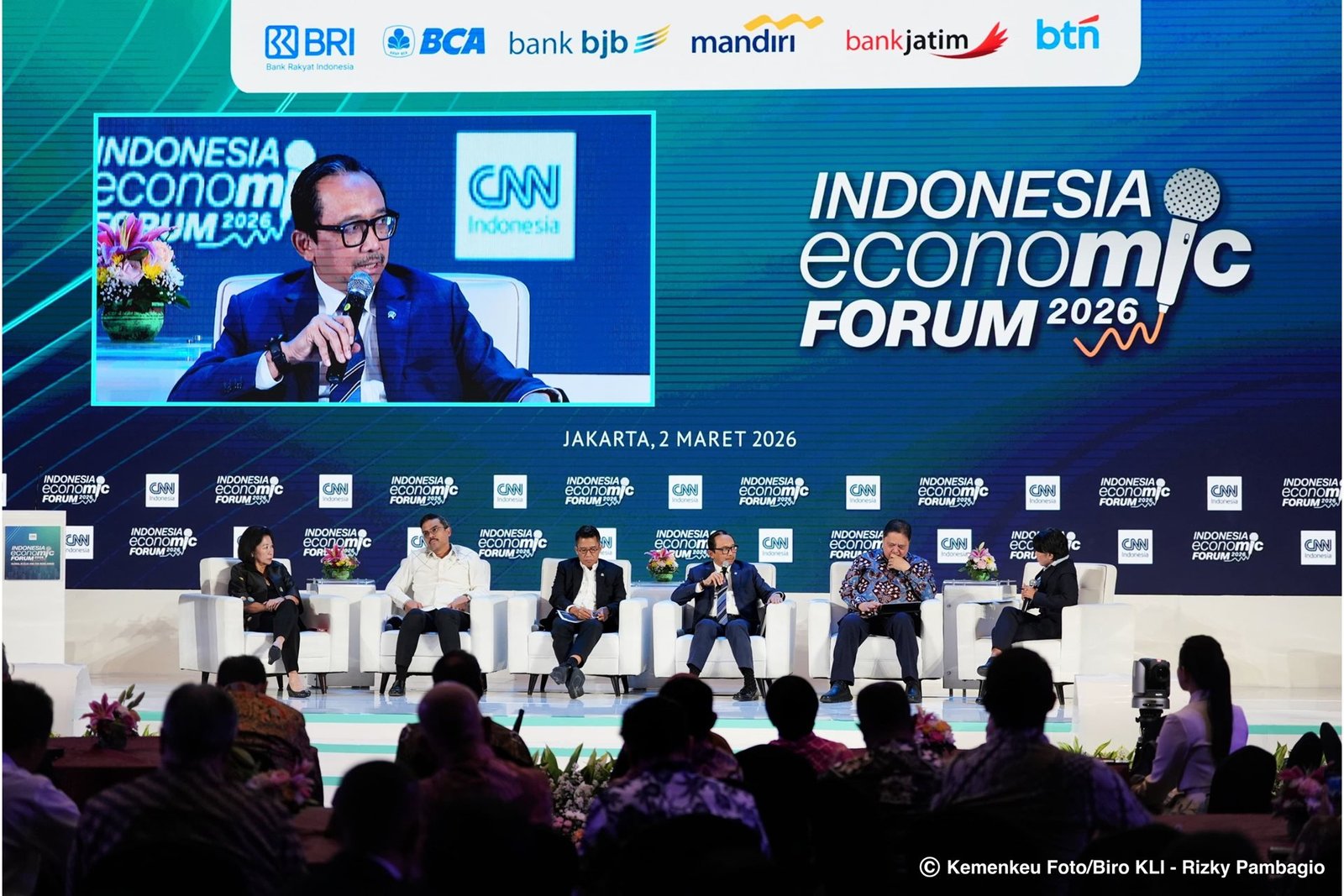 Indonesia Economic Forum 2026 yang digelar di Jakarta, Senin (2/3).