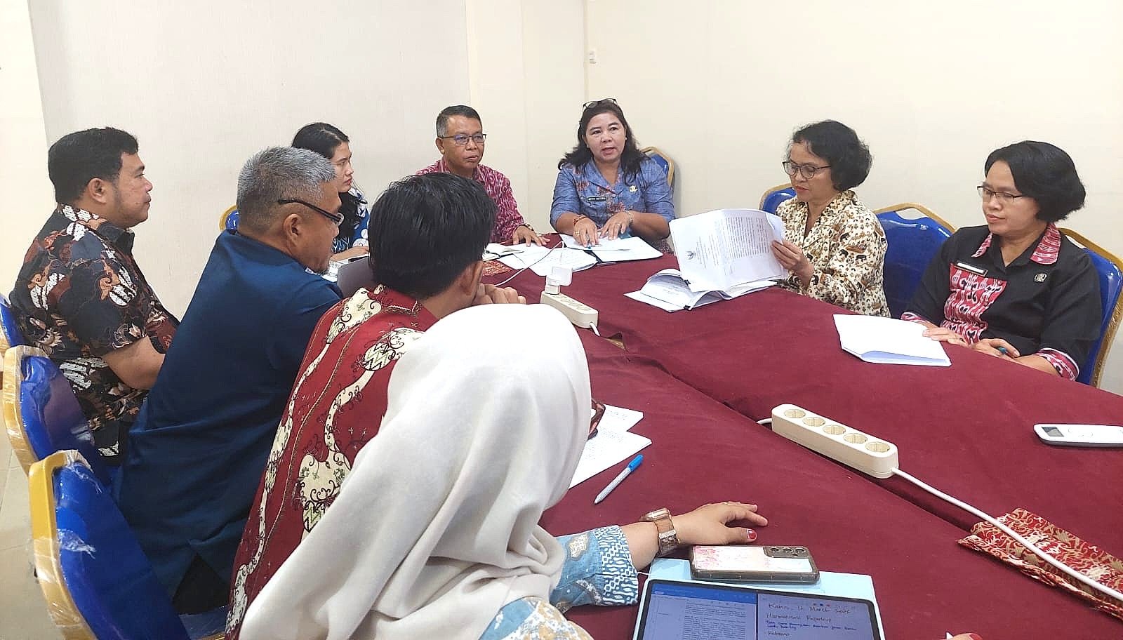 Kemenkum Kalbar saat koordinasi dengan Pemkab Sintang