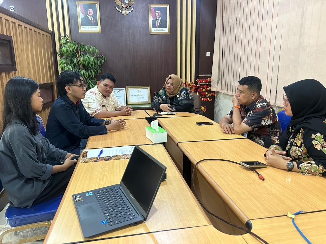 Kemenkum Kalbar saat koordinasi dengan Untan