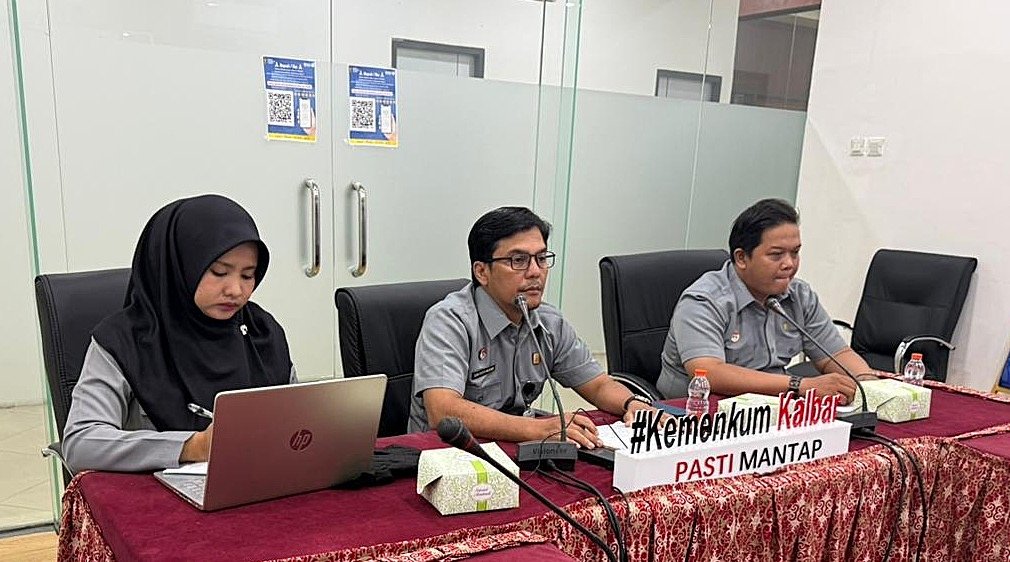 Kemenkum Kalbar saat koordinasi dengan Pemkot Singkawang