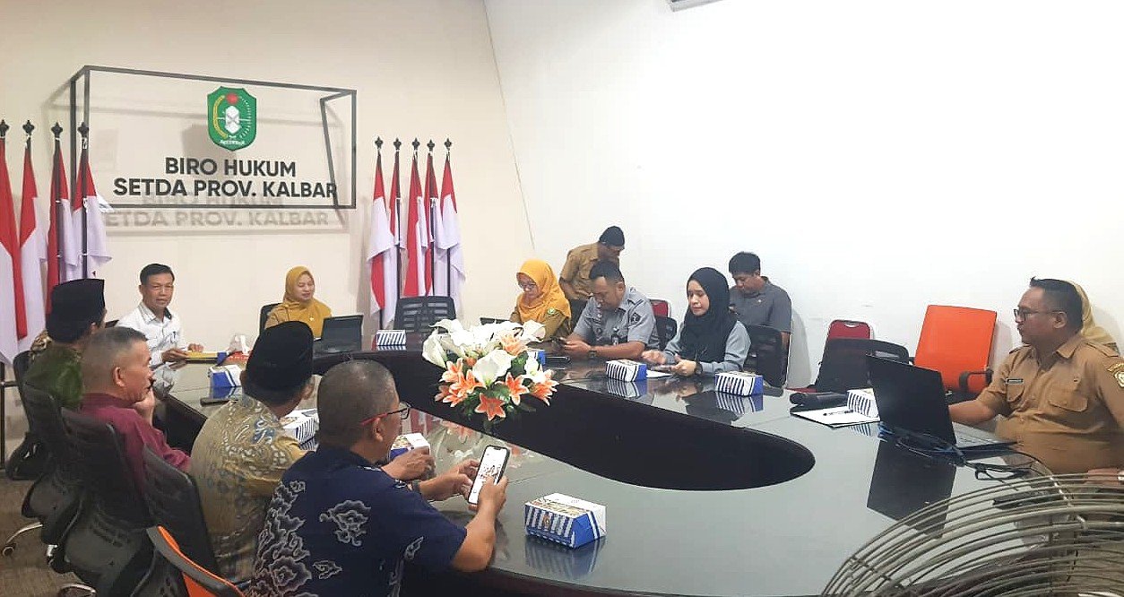 DPRD Sambas saat koordinasi dengan Kemenkum Kalbar