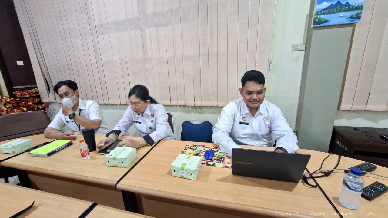 Kemenkum Kalbar saat koordinasi dengan Pemkab Melawi