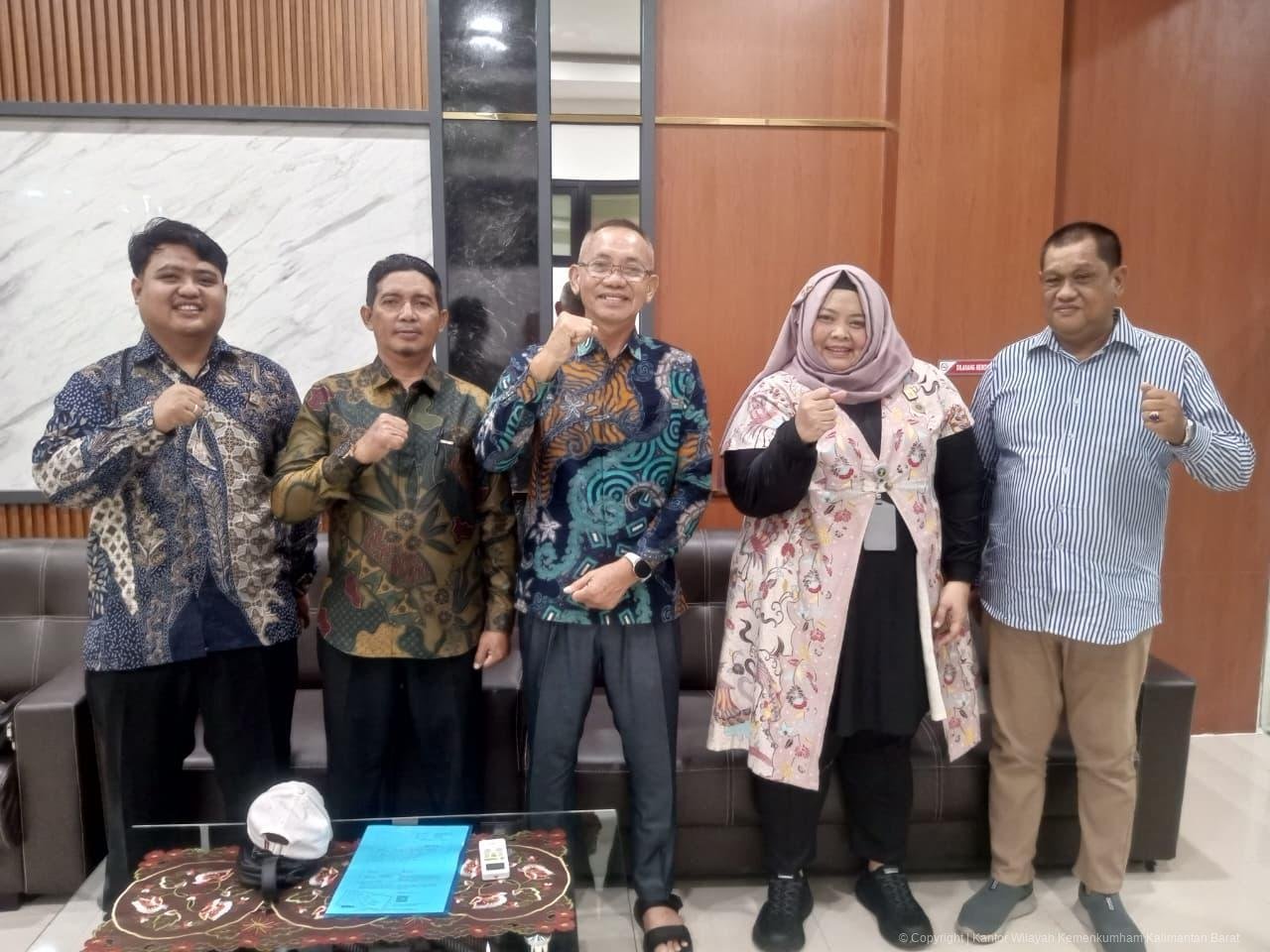 DPRD Kayong Utara saat koordinasi dengan Kemenkum Kalbar