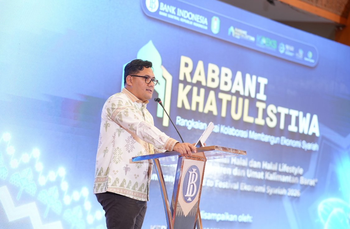 Kepala Perwakilan Bank Indonesia Kalbar saat membuka Rabbani Khatulistiwa 2026. Foto: Dok Istimewa