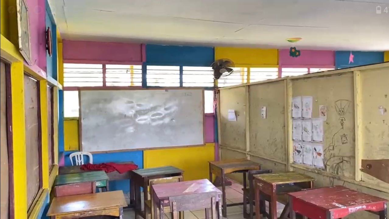 Keadaan kelas di SDN 52 Sungai Raya. Foto: Dok. Istimewa