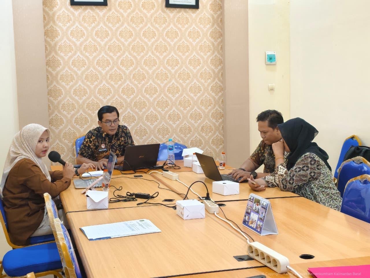 Kemenkum Kalbar saat koordinasi dengan Pemkab Sanggau