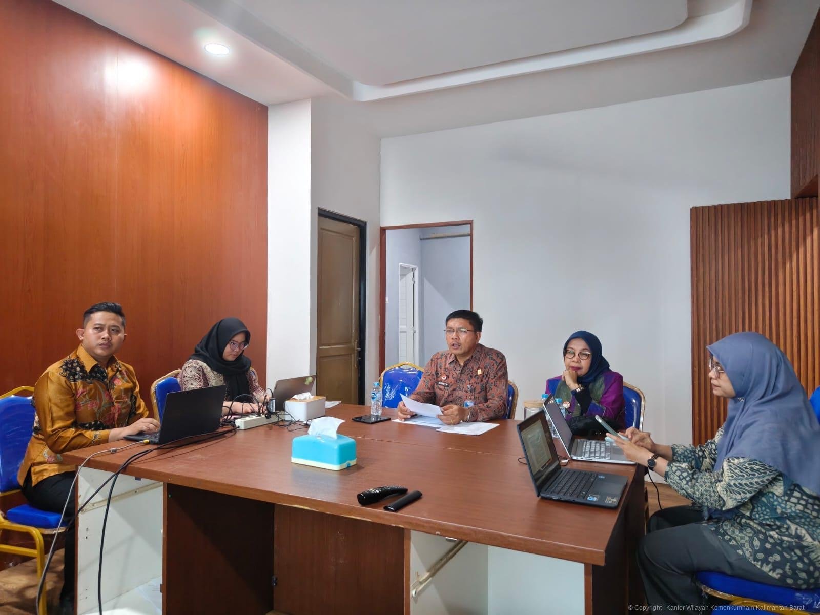 MPWN saat koordinasi dengan Kemenkum Kalbar