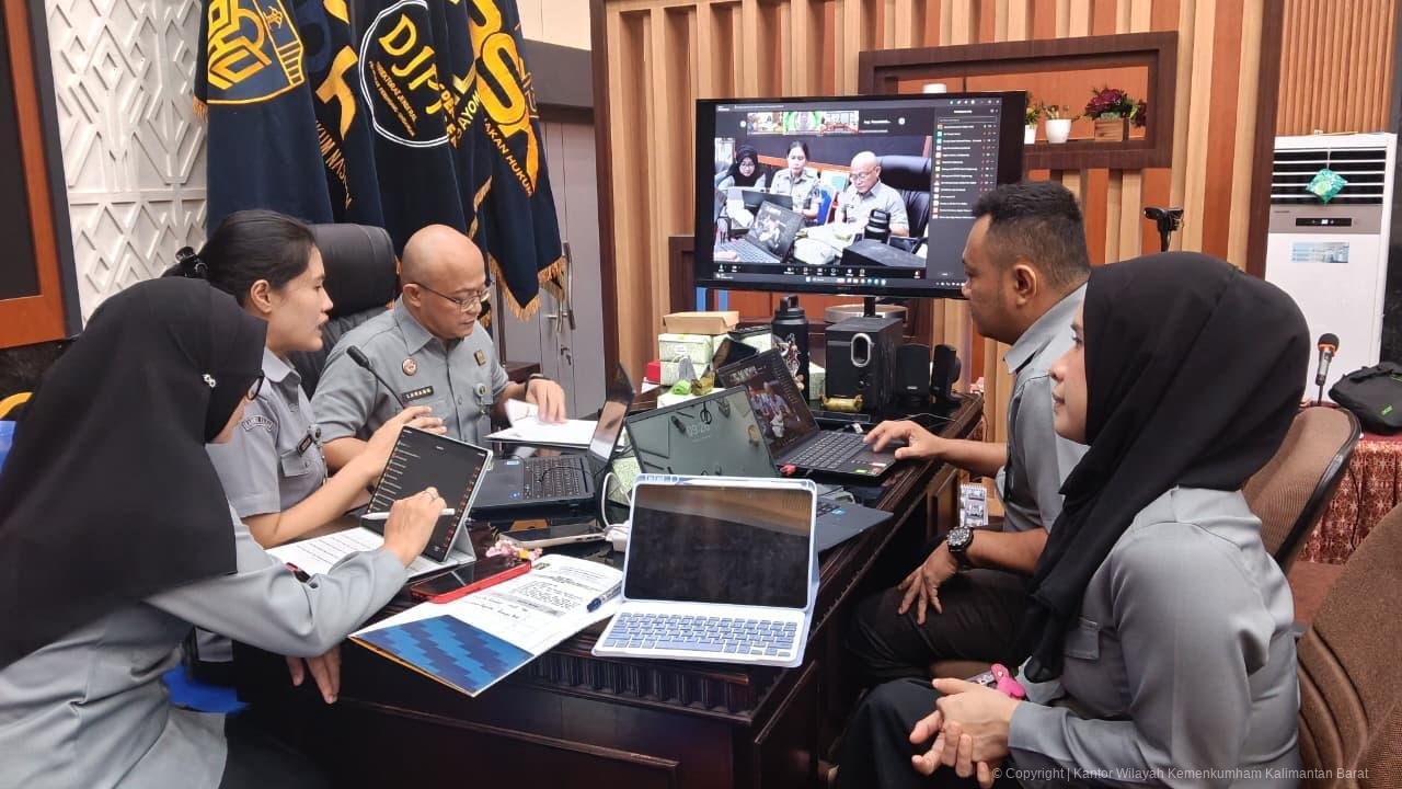 Kemenkum Kalbar saat koordinasi dengan Pemkab Sanggau