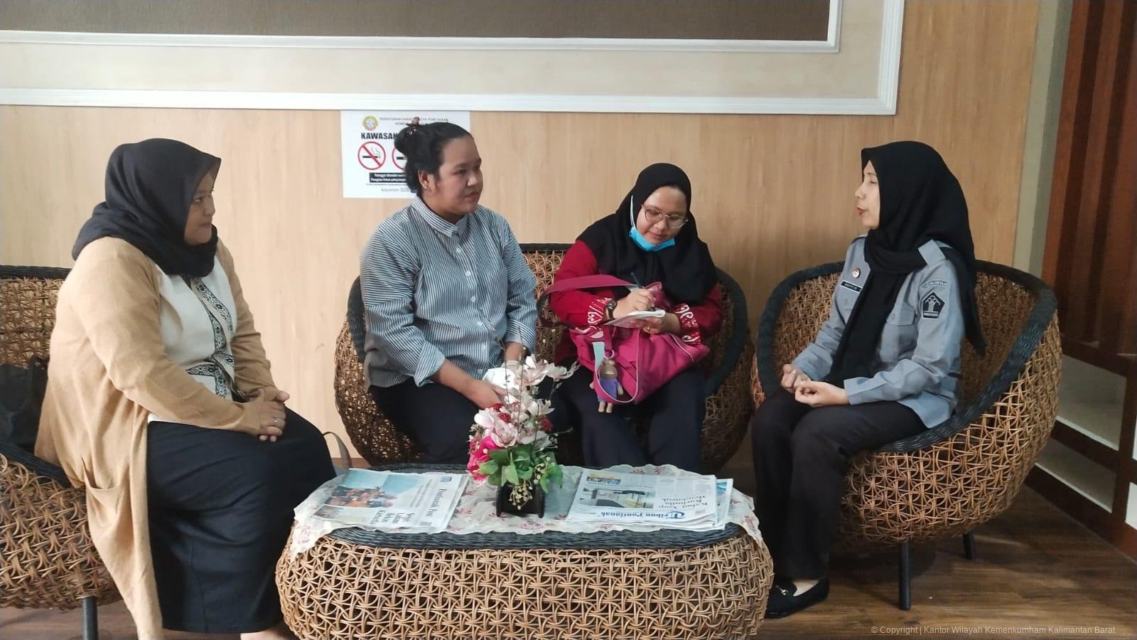 Kemenkum Kalbar saat koordinasi dengan Pemkab Bengkayang