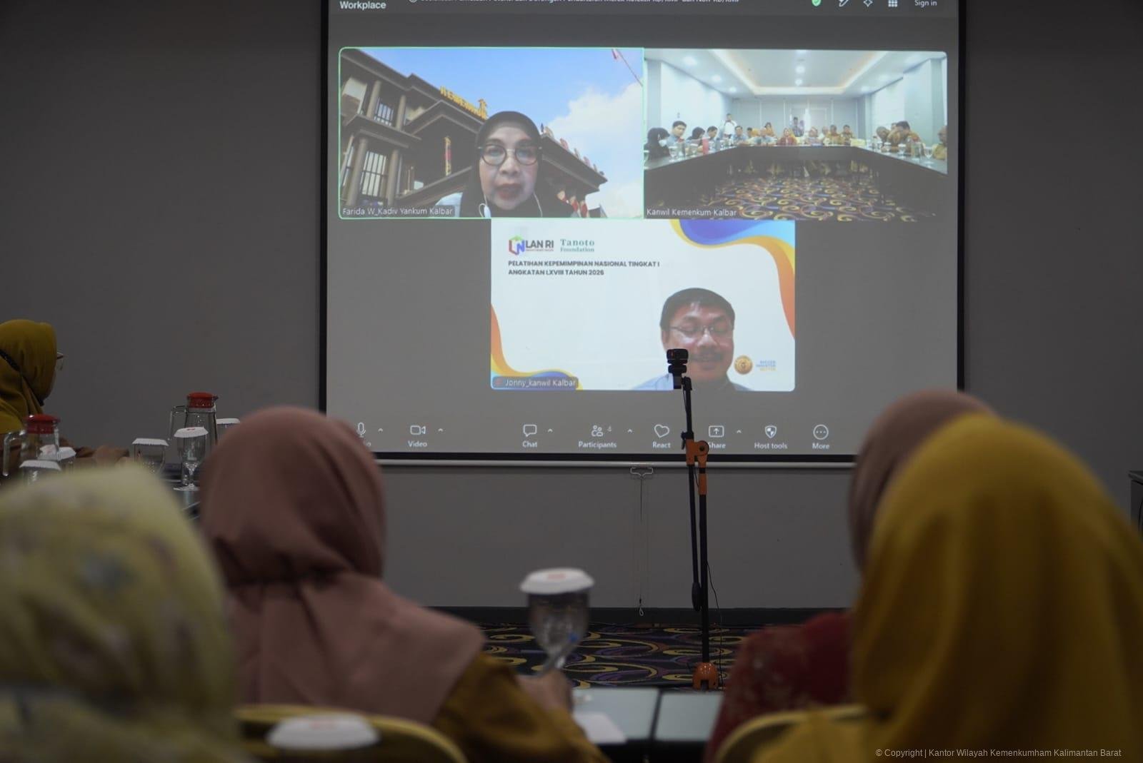 Pemkab Kubu Raya saat koordinasi dengan Kemenkum Kalbar