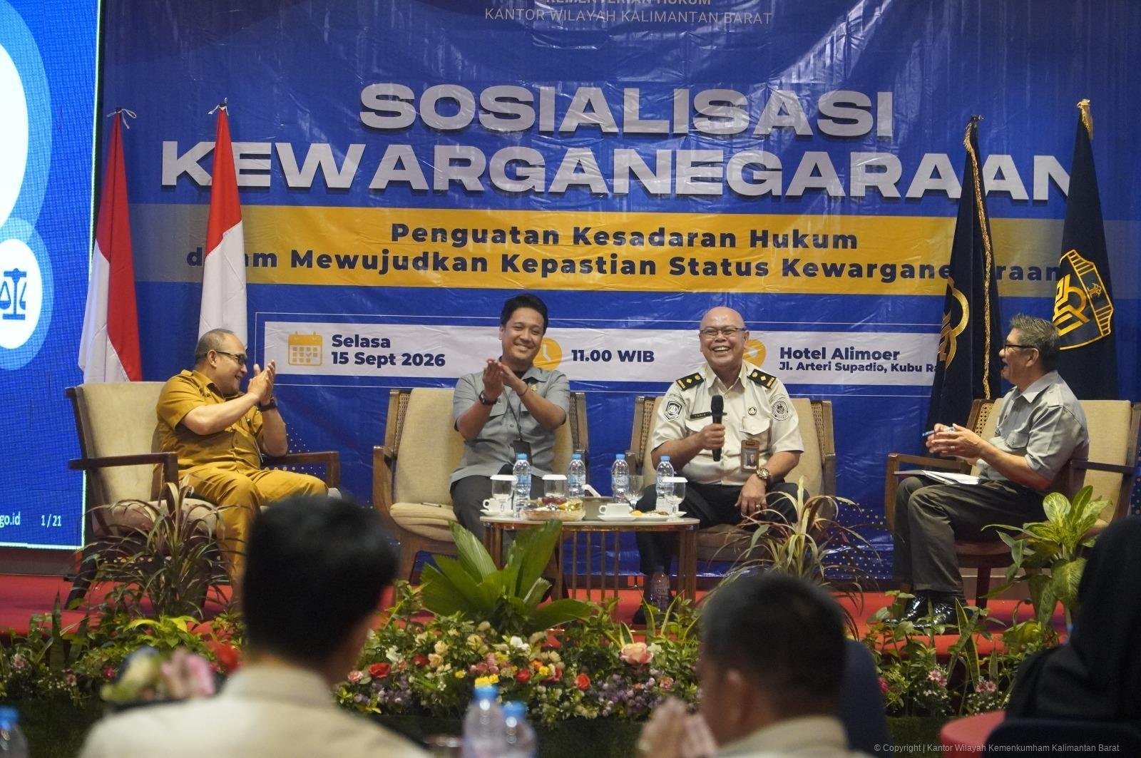 Kemenkum Kalbar saat gelar sosialisasi kewarganegaraan