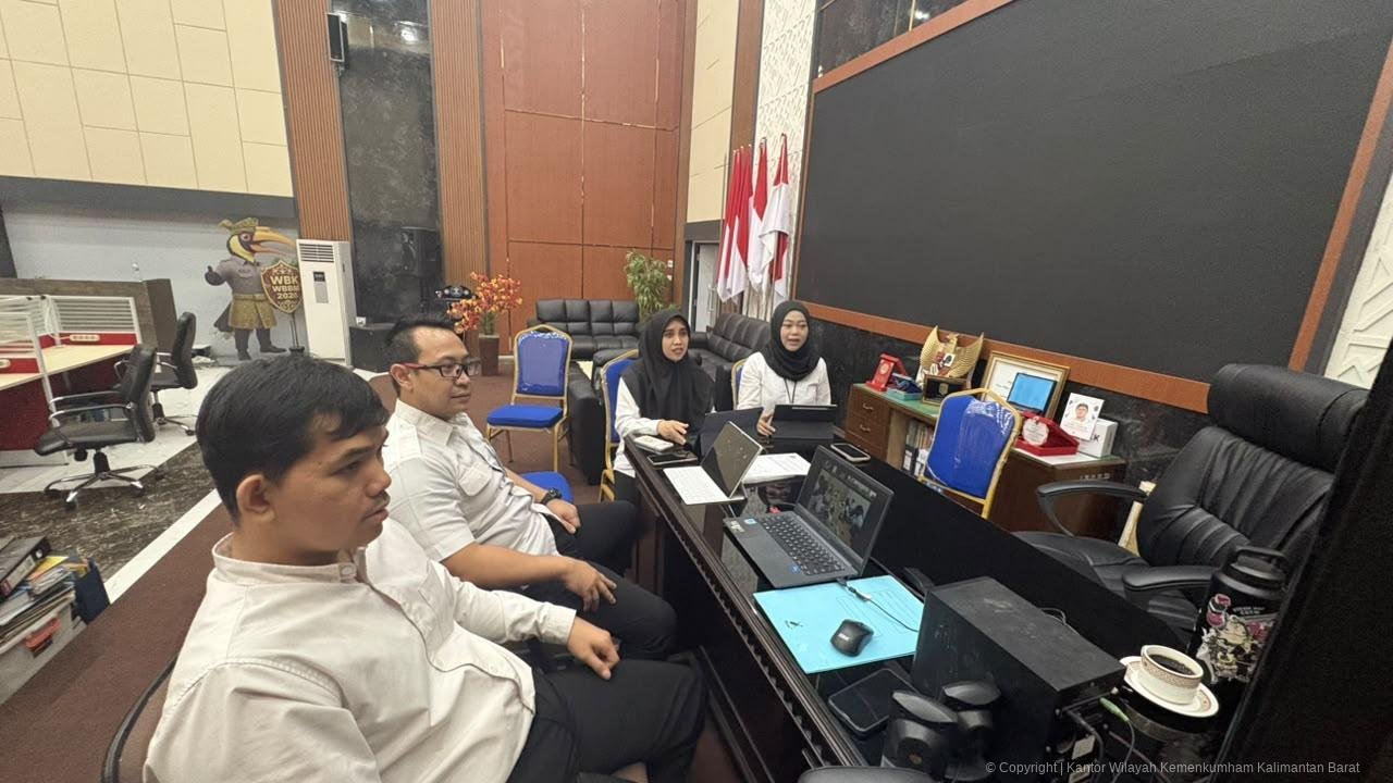Kemenkum Kalbar saat koordinasi dengan Pemkab Kapuas Hulu