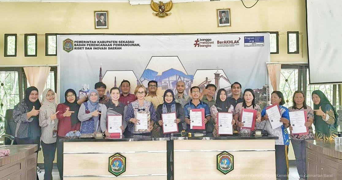 Kemenkum Kalbar bersama Pemkab Sekadau