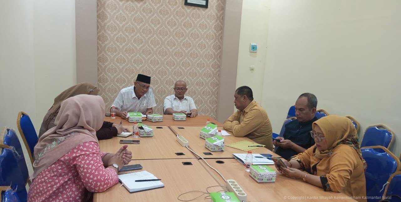 Kemenkum Kalbar saat koordinasi dengan Pemkab Kayong Utara
