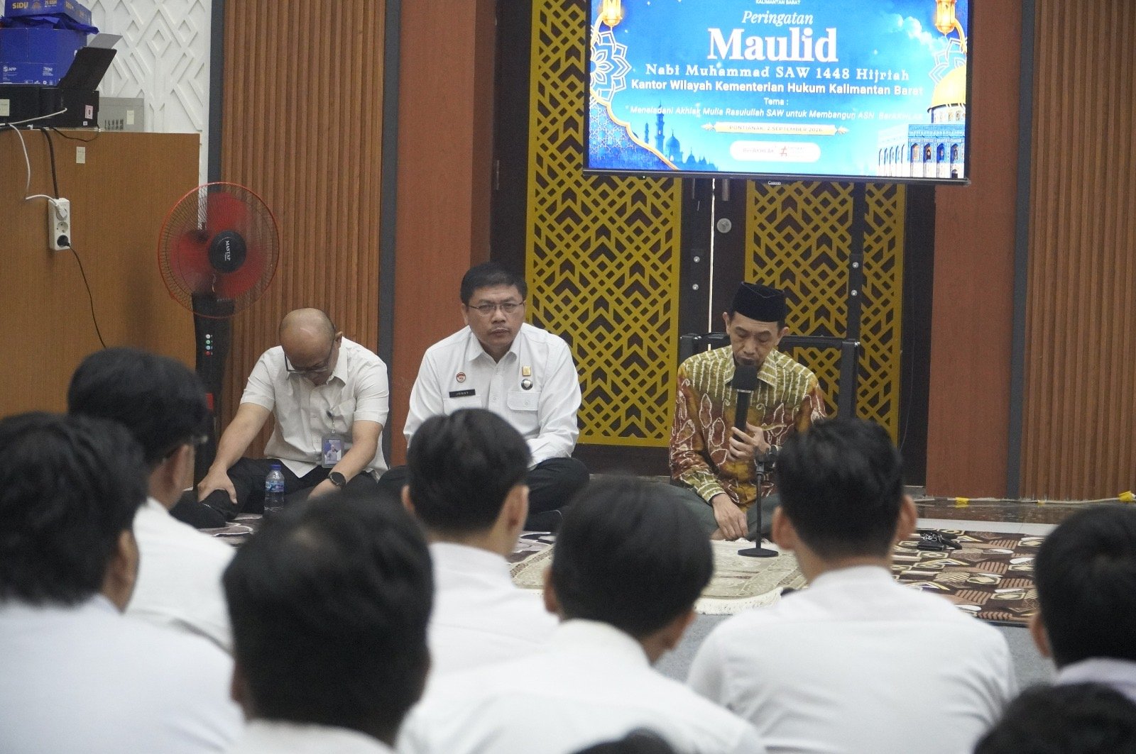 Kemenkum Kalbar saat gelar peringatan Maulid Nabi Muhammad